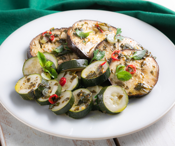 Courgettes et aubergines marinées