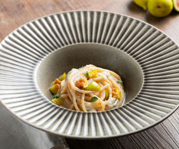Spaghetti aux 4 fromages et figues