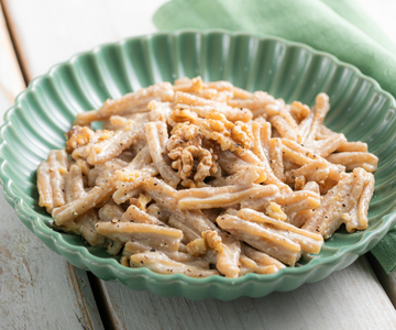 Pâtes au pesto de noix et miel