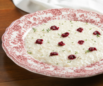 Risotto à la betterave et robiola