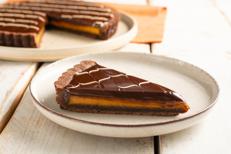 Tarte au potiron et au chocolat