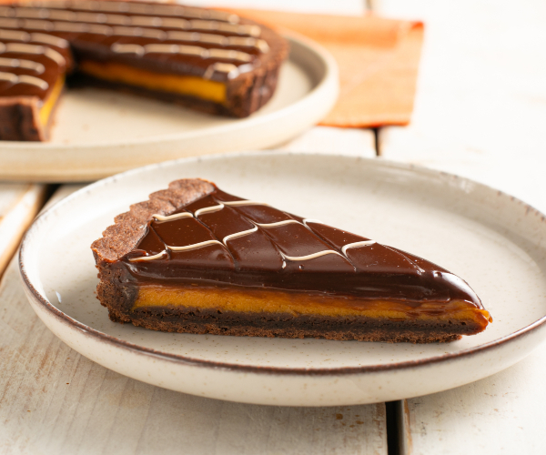 Tarte au potiron et au chocolat