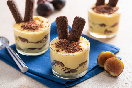 Tiramisu aux figues et Pavesini