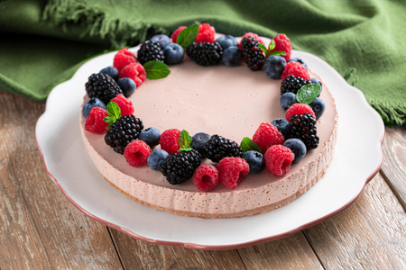 Cheesecake léger aux fruits rouges