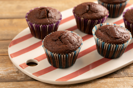 Muffins au yaourt et cacao