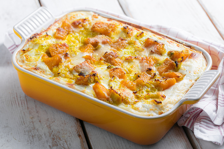 Lasagnes à la courge et aux poireaux