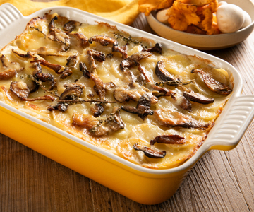 Lasagnes aux pommes de terre et champignons