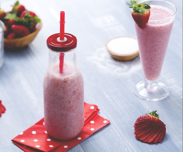 Milk-shake à la fraise