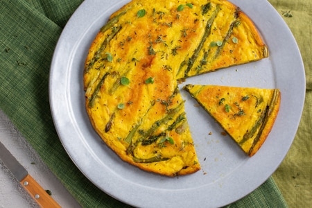 Omelette aux asperges