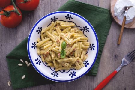 Casarecce avec pesto à la sicilienne