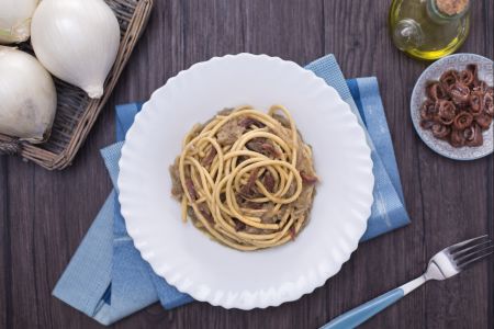 Bigoli en sauce