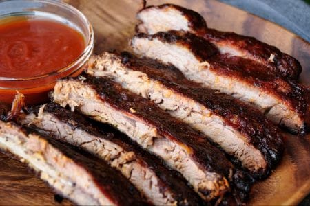 Côtes de porc fumées de Kansas City