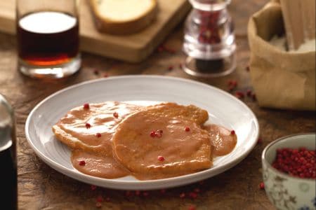 Escalopes à la rose