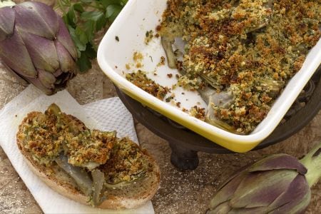 Artichauts au gratin
