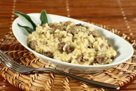 Risotto aux foies de volaille