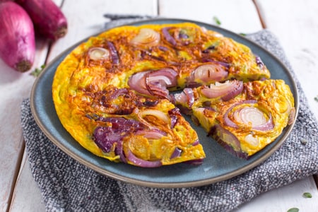 Omelette aux oignons