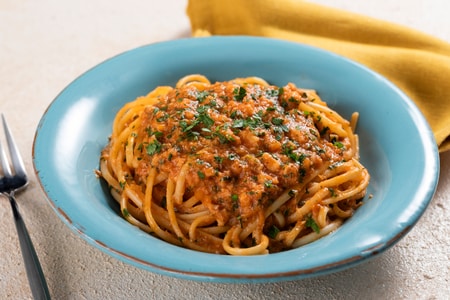 Linguine au ragoût de lotte