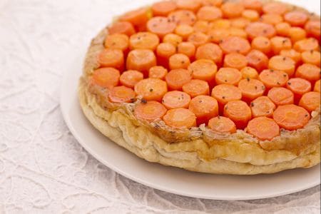 Gâteau renversé de carottes et oignons
