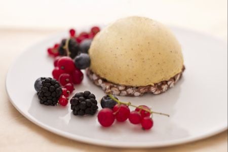Mousse à la noisette et cœur aux 5 houblons