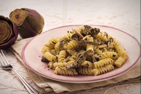 Fusilli aux artichauts et chèvre
