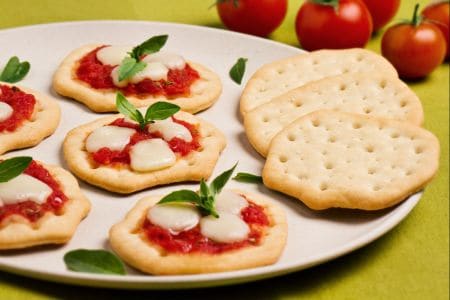 Fougasses tomate et mozzarella