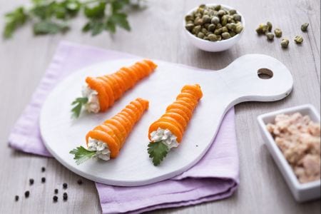 Carottes en pâte feuilletée farcies