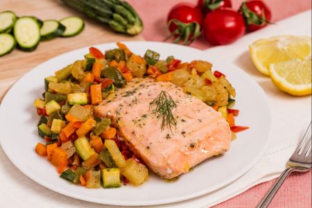 Saumon à la vapeur