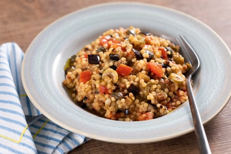 Fregola aux aubergines