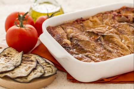 Parmigiana d'aubergines grillées