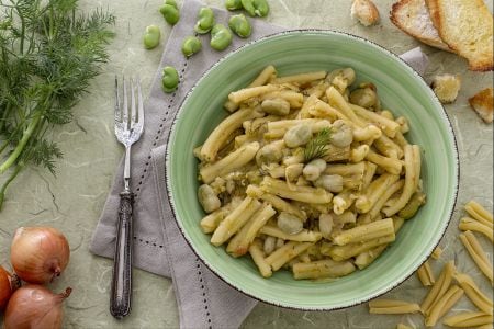 Casarecce avec purée de fèves