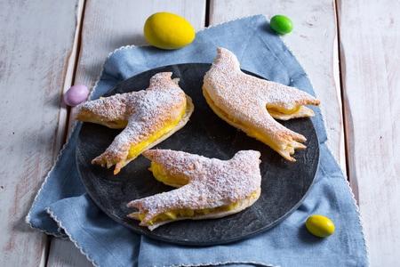 Colombes en pâte feuilletée