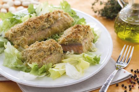 Saumon mariné au four