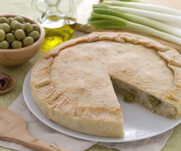 Calzone aux oignons nouveaux