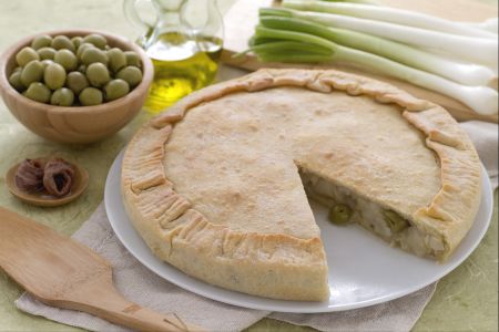 Calzone aux oignons nouveaux