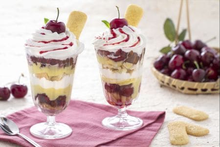 Trifle de Pavesini aux cerises