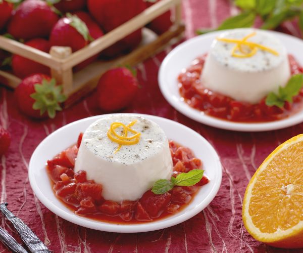 Panna cotta sans gélatine