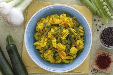 Radiatori aux légumes et safran