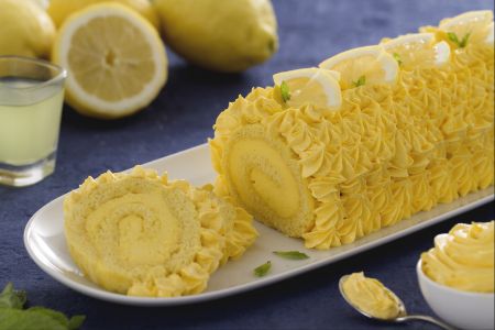 Roulé à la crème de limoncello