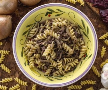 Fusilli aux foies de volaille