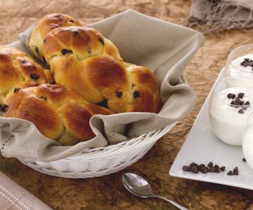 Petits pains au yaourt avec pépites de chocolat