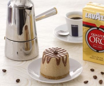 Crème au café avec biscuit aux amandes