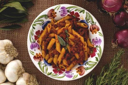 Penne au ragoût de tripes