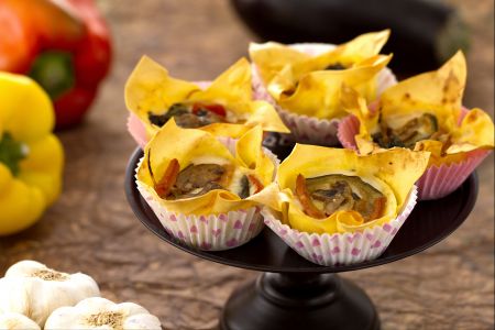 Lasagnes végétariennes cupcake