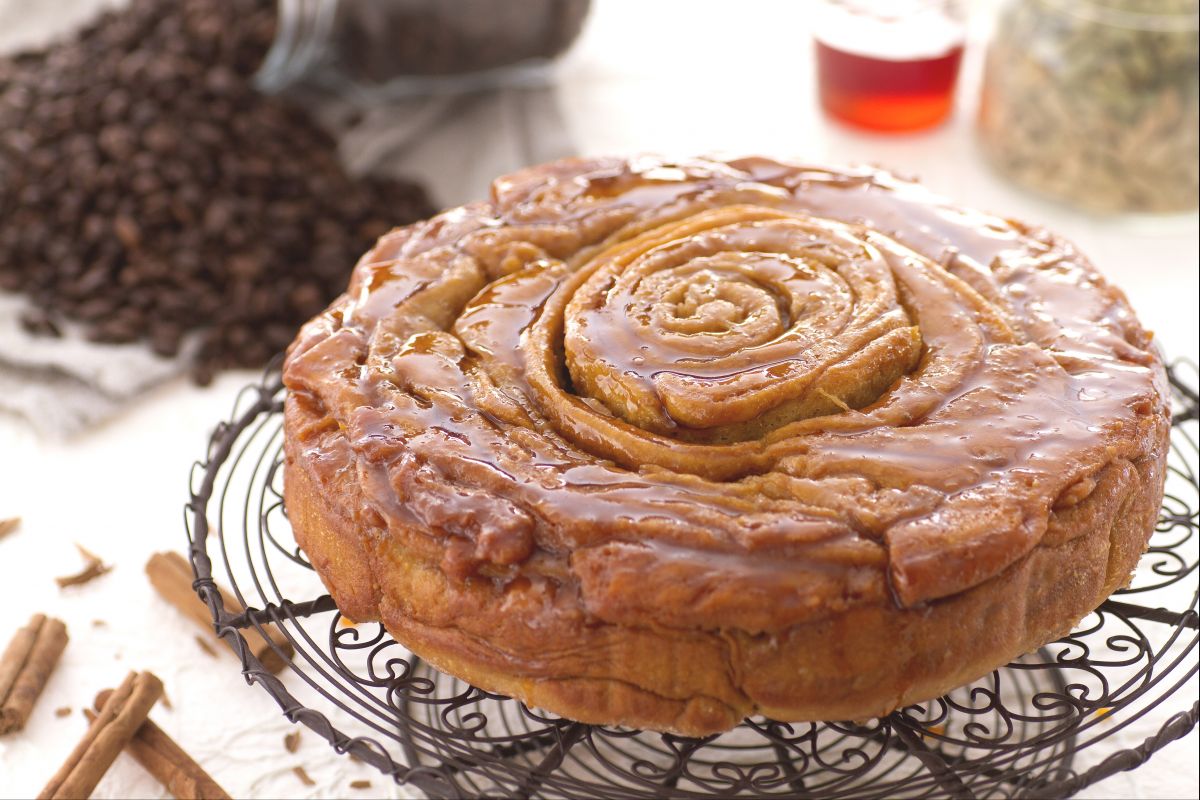Gâteau spirale au café