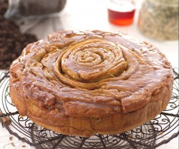 Gâteau spirale au café