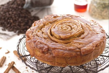 Gâteau spirale au café
