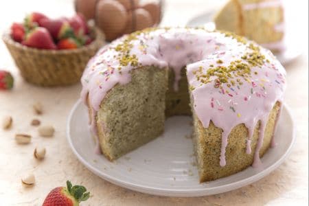 Chiffon cake multicolore