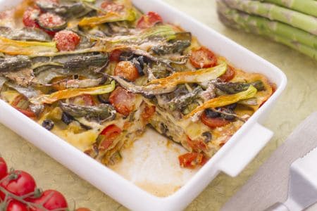 Lasagnes printanières aux légumes