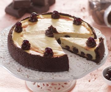 Cheesecake à la ricotta et aux griottes