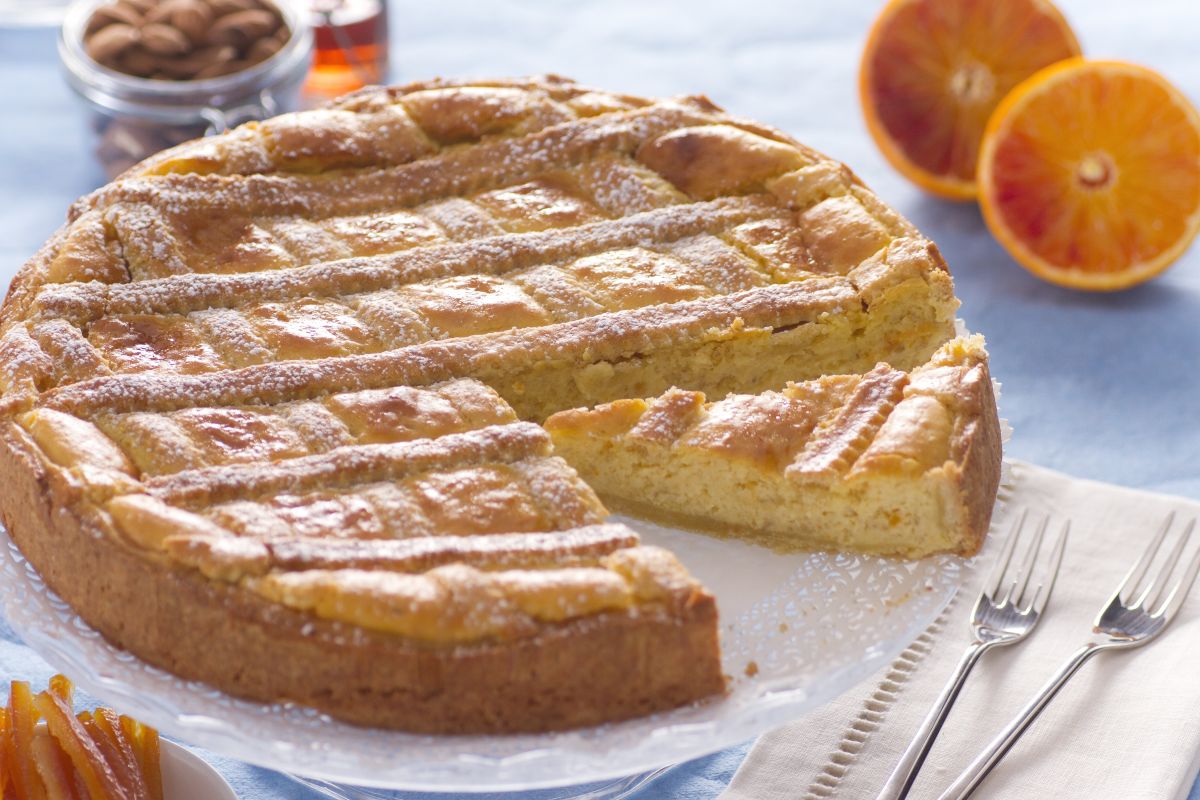 Pastiera aux amandes et crème pâtissière